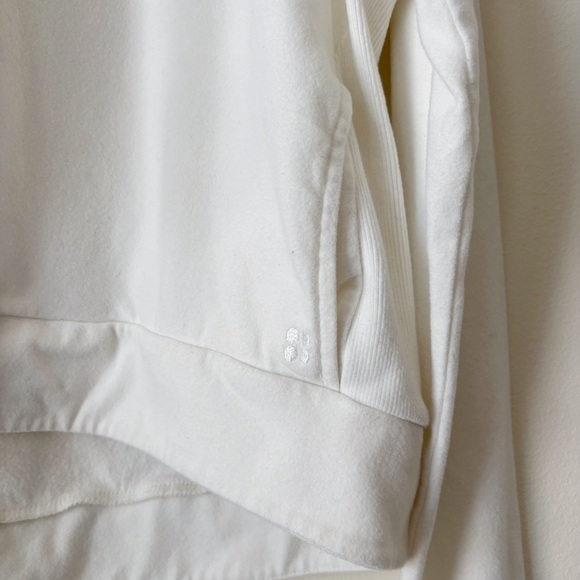 Sweaty Betty Harmonize Luxe Pullover High Neck Sweatshirt Small White - Picture 4 of 11